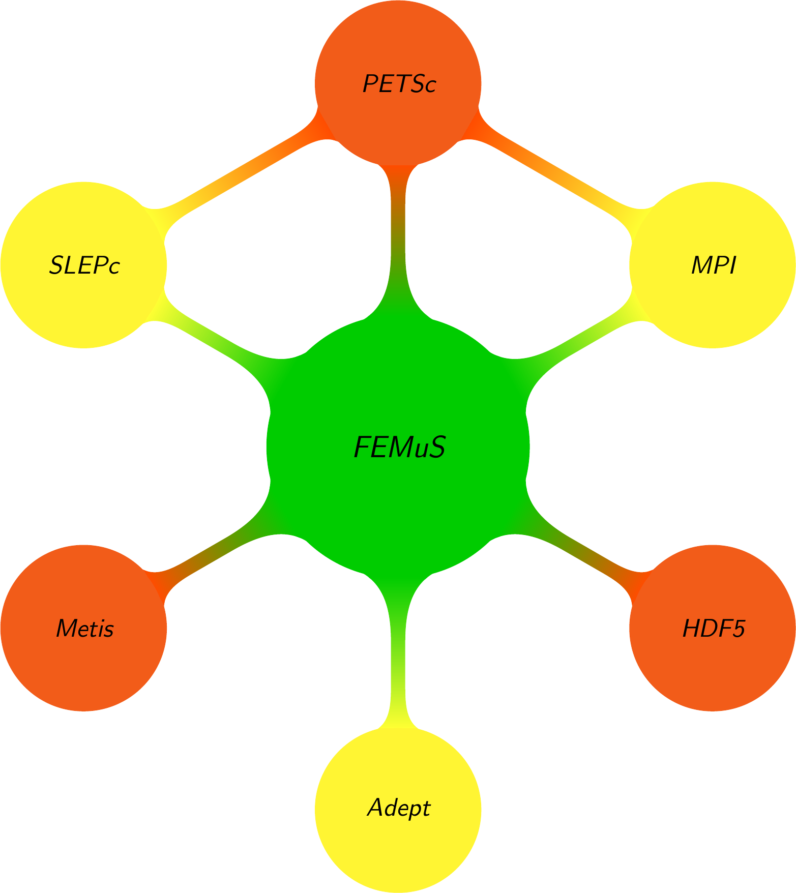 FEMuS project logo for the Finite Element Multi-Physics Solver